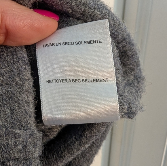 Alfred Dunner Women's Gray Vest 100% Wool Faux Fur Collar Size Petite - Picture 10 of 16